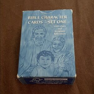 😄Vintage Bible character cards information 100 cards religious